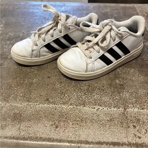 adidas Kids White and Black Sneakers